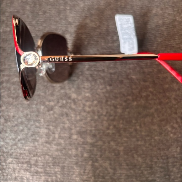 NWT Guess Red and Gold Sunglasses 🕶️ - Picture 6 of 7